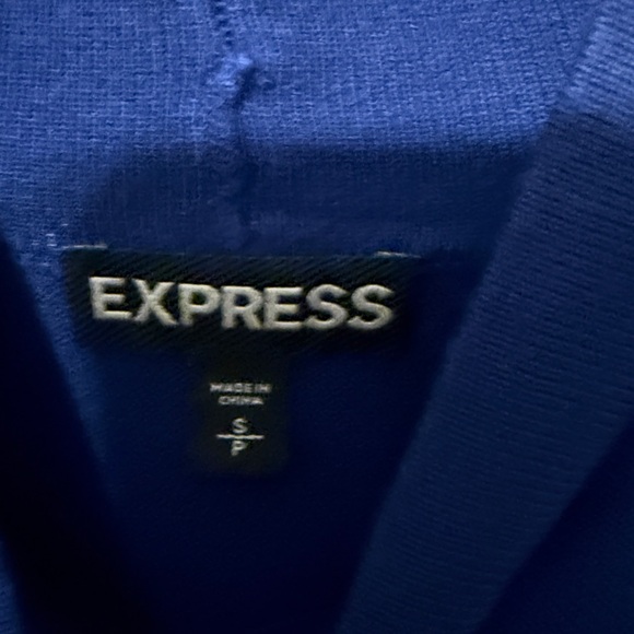 Express Royal Blue Long Sleeve Dress - Picture 2 of 4